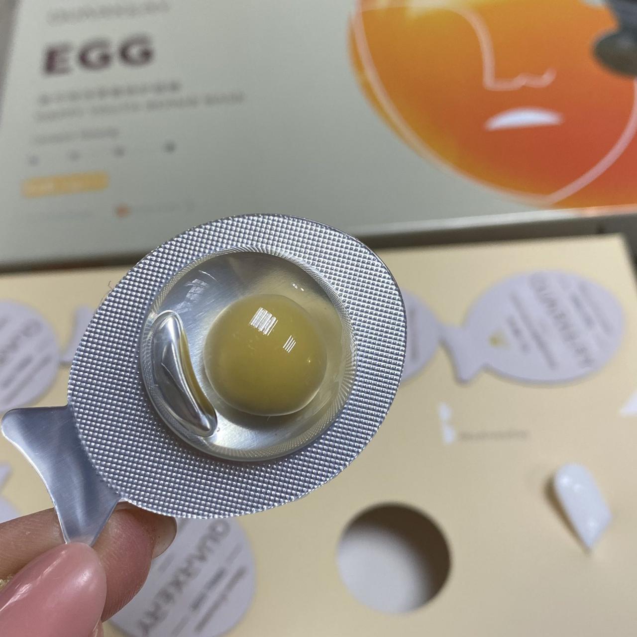 Маска для обличчя з екстрактом яєчного жовтка EGG Happy Youth Repair Mask QUARXERY, фото №2
