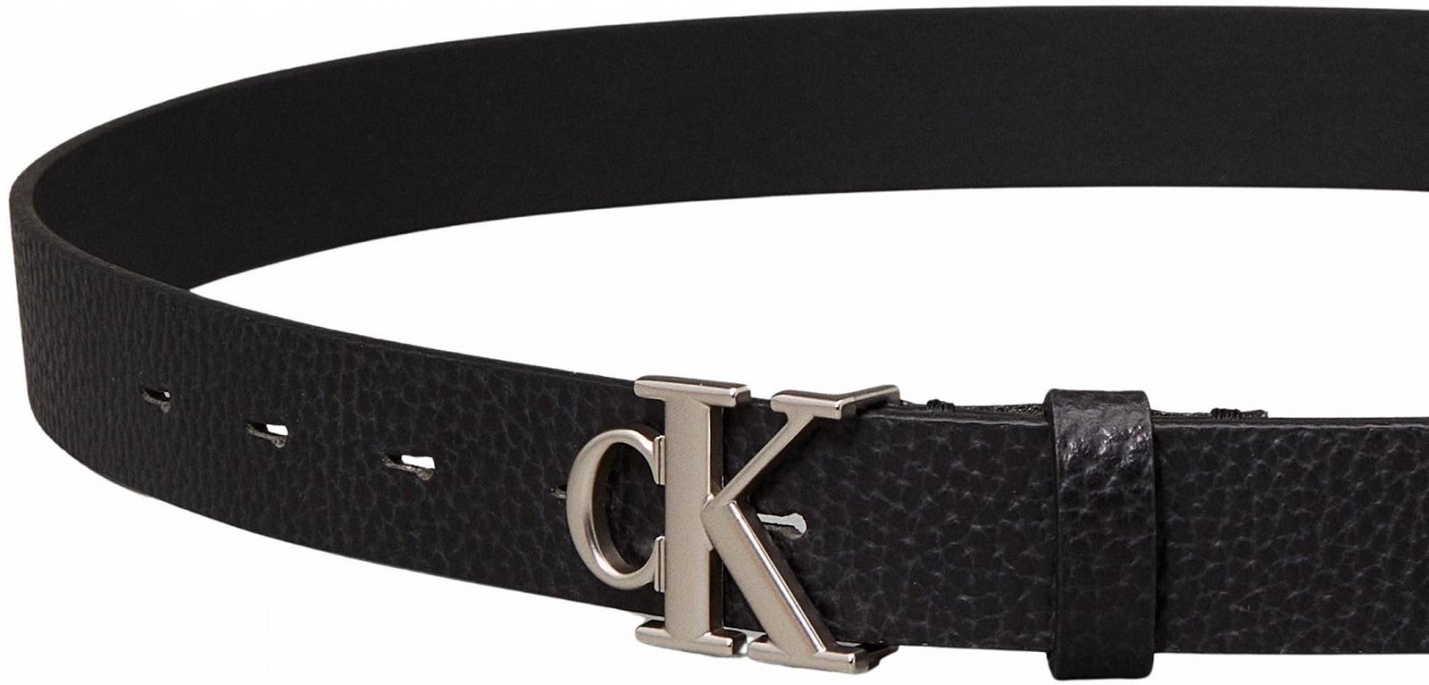 Ремень Calvin Klein Женский Monogram Placque Buckle 25 mm Lv04k7003g Фиксированный, фото №2