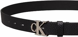 Ремень Calvin Klein Женский Monogram Placque Buckle 25 mm Lv04k7003g Фиксированный synthetic.ua - Фото 1