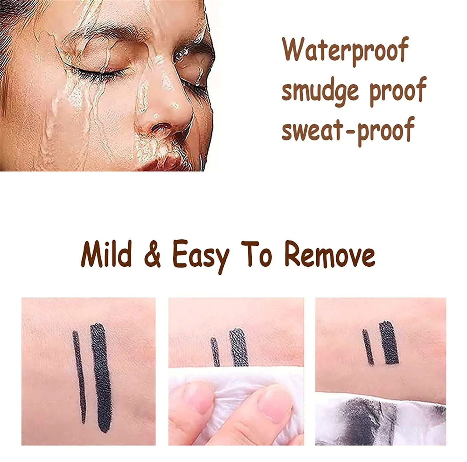 Олівець для очей Matte Quick-Dry, Ultra Black Gel Eyeliner, Водостійкий, стійка до розмазування, фото №4 Олівець для очей Matte Quick-Dry, Ultra Black Gel Eyeliner, Водостійкий, стійка до розмазування, фото №4