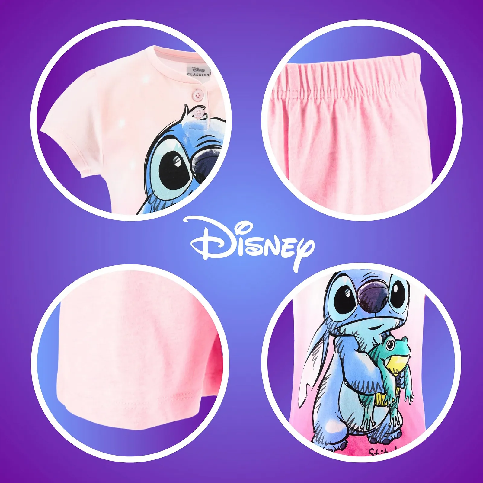 Піжама Футболка та Шорти Disney Stitch Бавовна Літній Набір 2 Частини, фото №6 Піжама Футболка та Шорти Disney Stitch Бавовна Літній Набір 2 Частини, фото №6