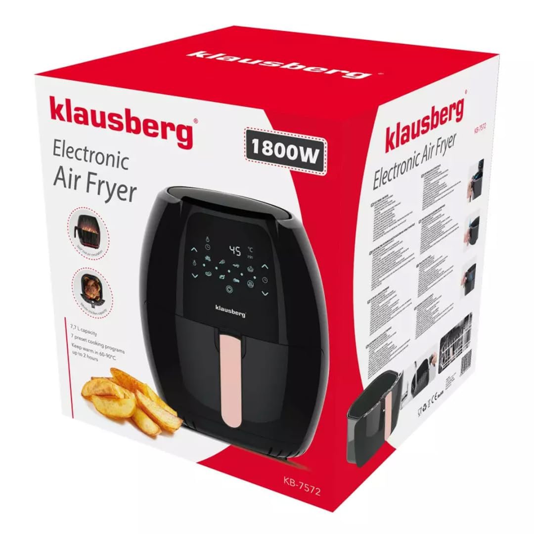 Мультипіч Klausberg 7572 1800 Вт 7.7 л Чорна, фото №8 Мультипіч Klausberg 7572 1800 Вт 7.7 л Чорна, фото №8