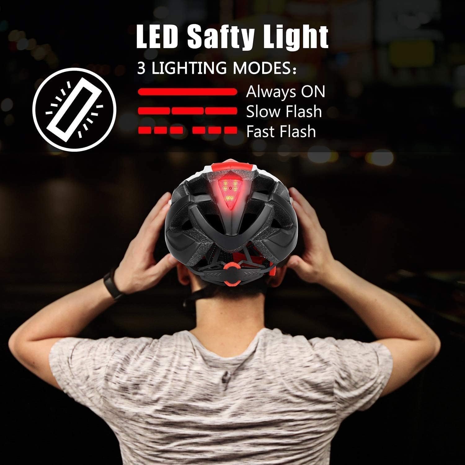 Шолом велосипедний Kinglead з LED підсвічуванням, фото №4