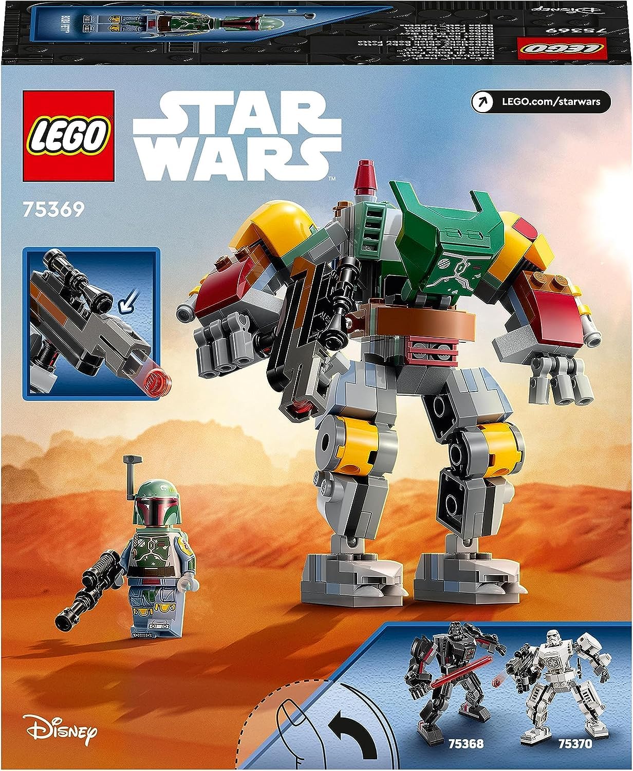 Набір Lego 75368 Star Wars Darth Vader Mech + Lego 75369 Star Wars Boba Fett Mech для дітей від 6 років, фото №9