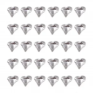 Стразы для ногтей 3D, искусственный хрусталь, капля воды, сердце, 30 шт synthetic.ua - Фото 1