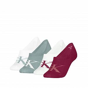 Носки Calvin Klein Monogram Footie (4 пары) - Фото 1