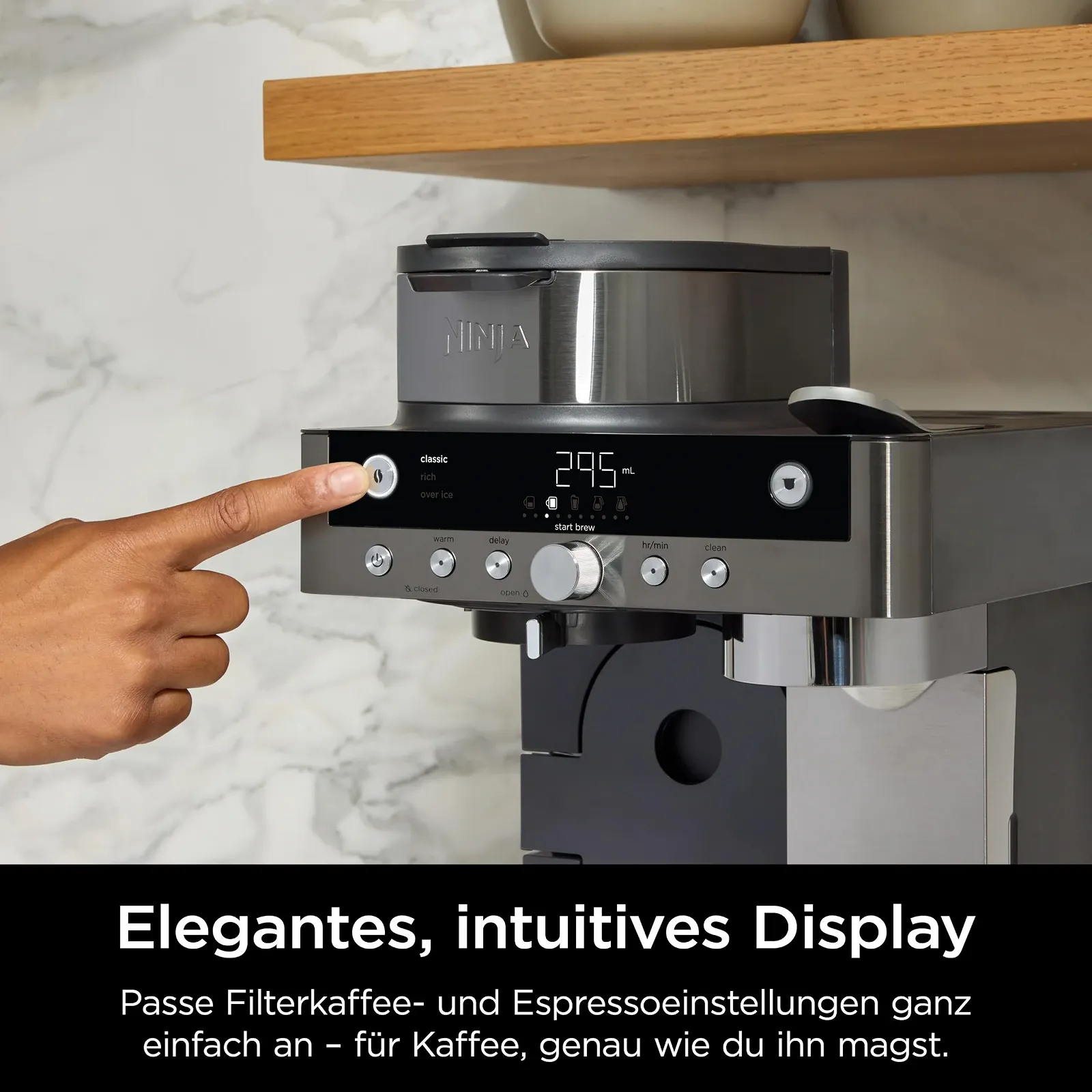 Кофеварка Ninja Prestige CFN802EUGM 2-в-1 Фильтрационная и капсульная с интегрированным вспенивателем молока Grey Metal, фото №7