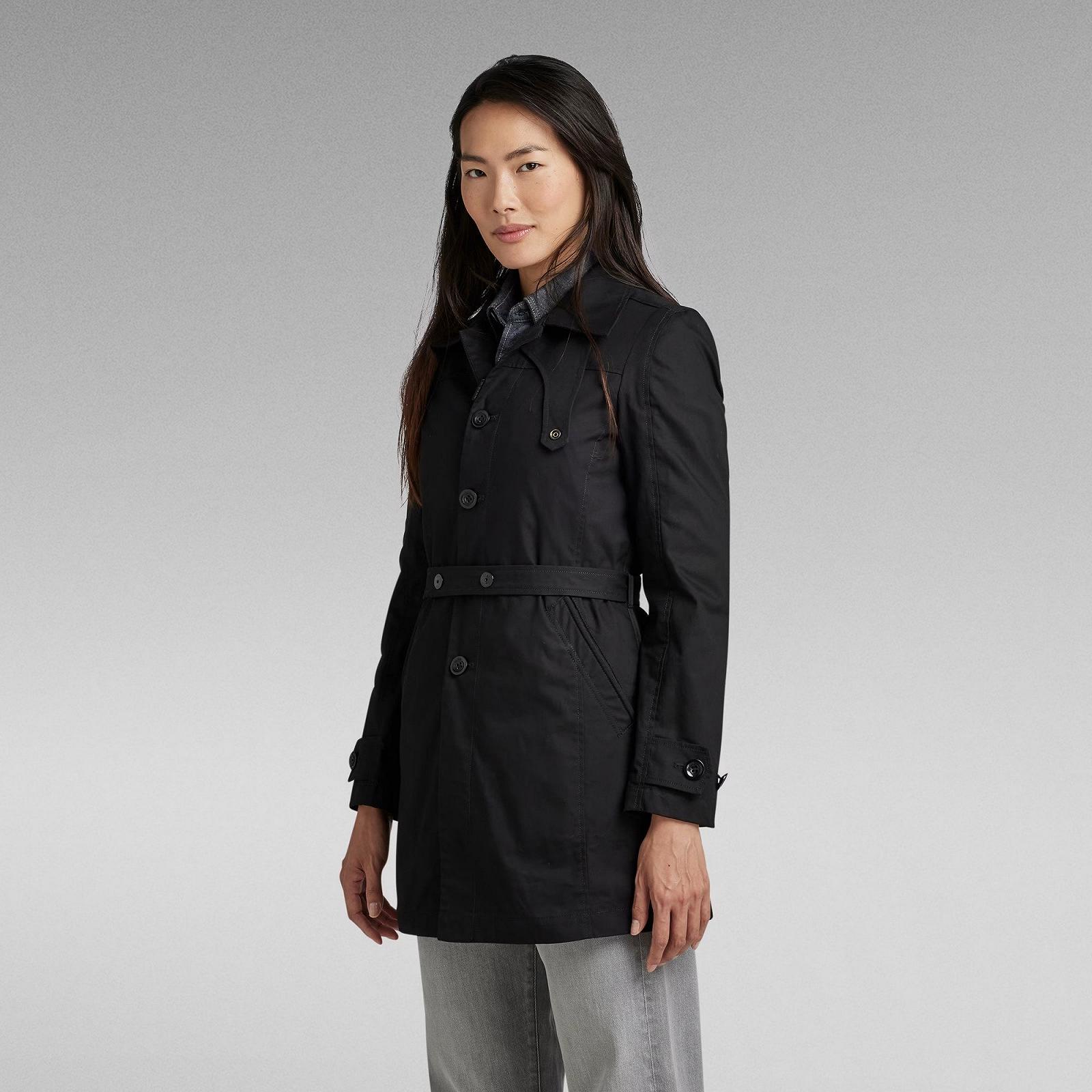 Женская куртка G‑Star RAW Minor Trench Dark Black - S, фото №2 Женская куртка G‑Star RAW Minor Trench Dark Black - S, фото №2