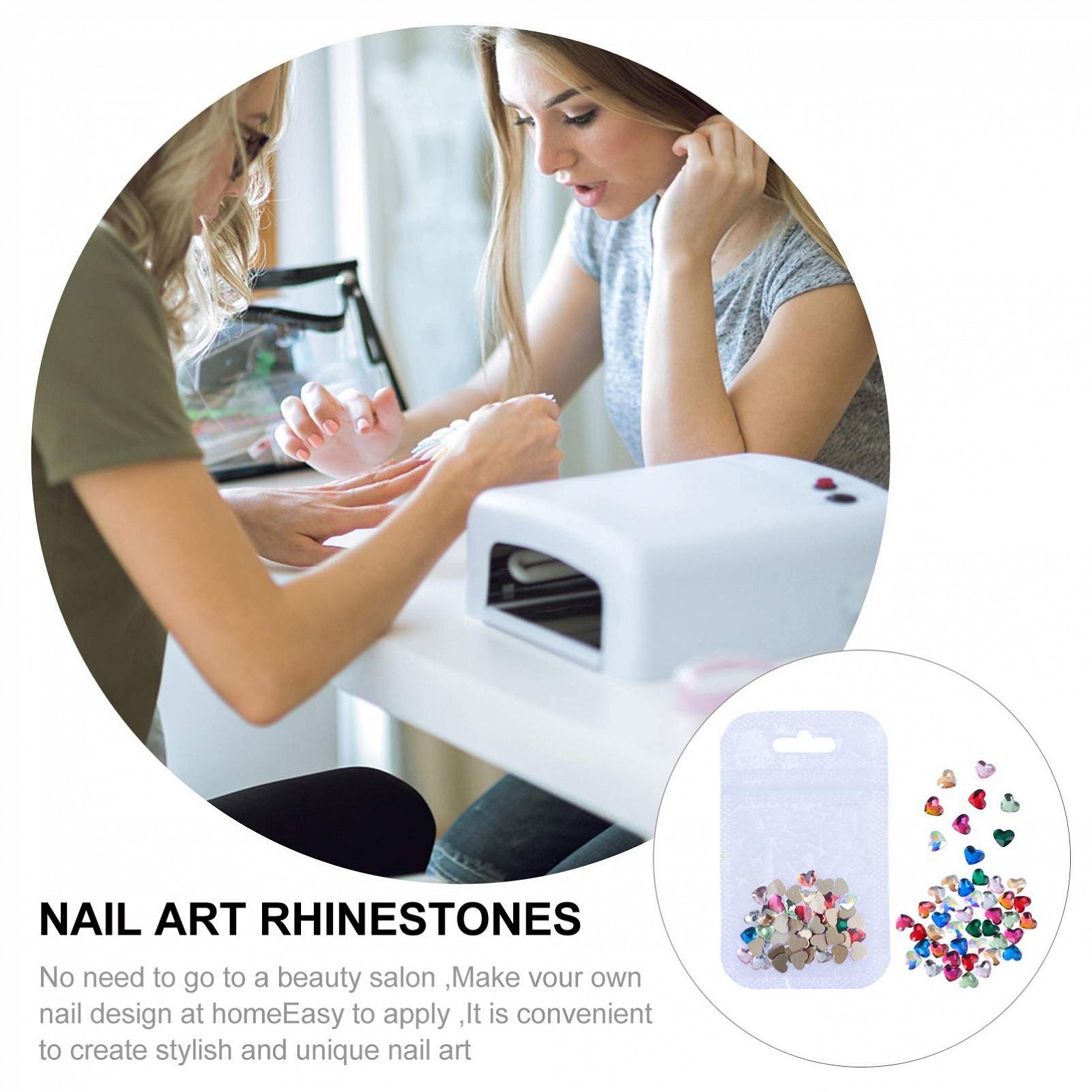 Прикраса для нігтів Серце FRCOLOR 150шт Різні кольори, фото №6