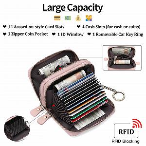 Кошелек GAEKEAO Маленький Кожаный с RFID защитой Розовый synthetic.ua - Фото 1
