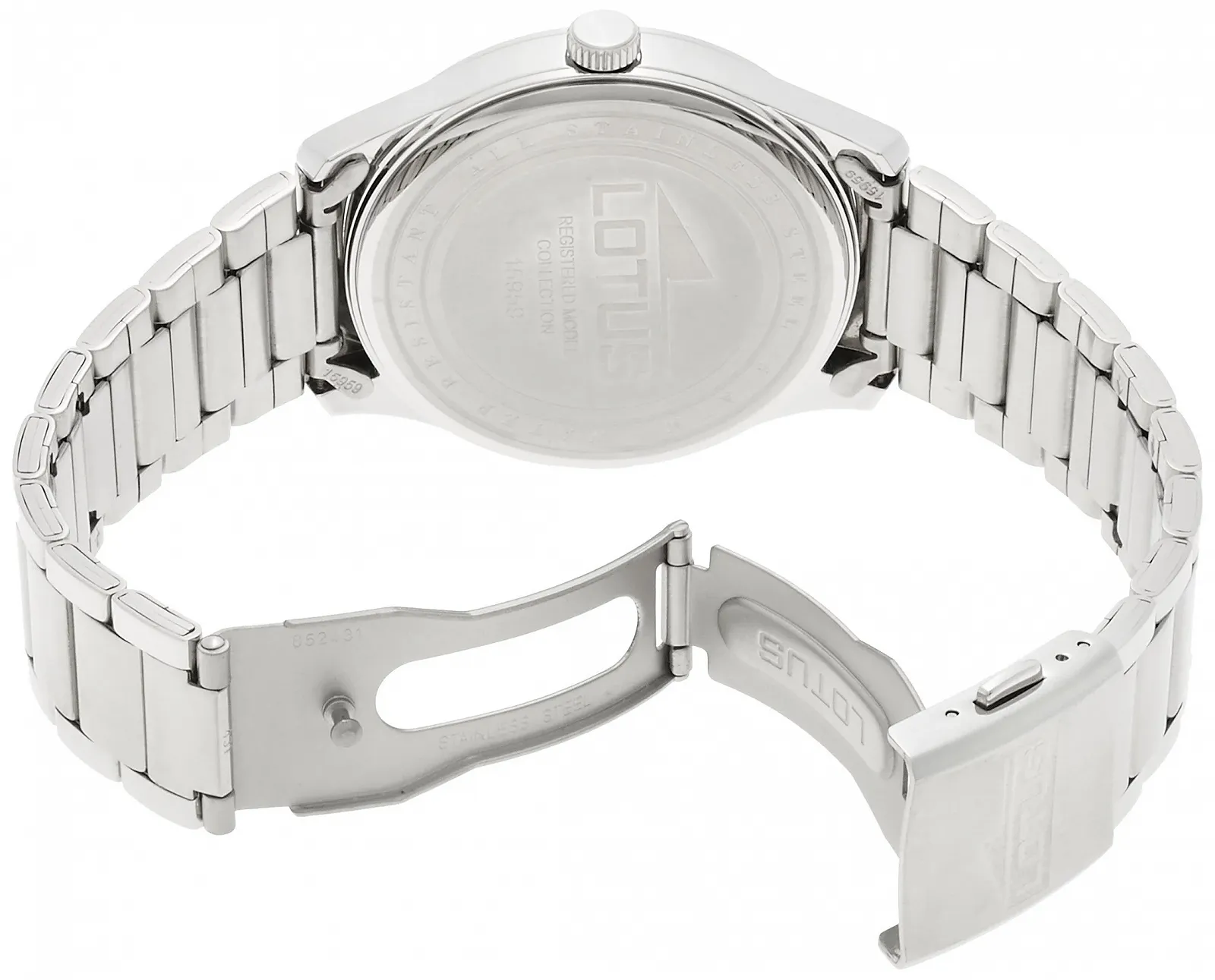 Часы Lotus Мужские серебристые из нержавеющей стали 15959/1 42 мм, серебристый, Браслет, фото №2 Часы Lotus Мужские серебристые из нержавеющей стали 15959/1 42 мм, серебристый, Браслет, фото №2