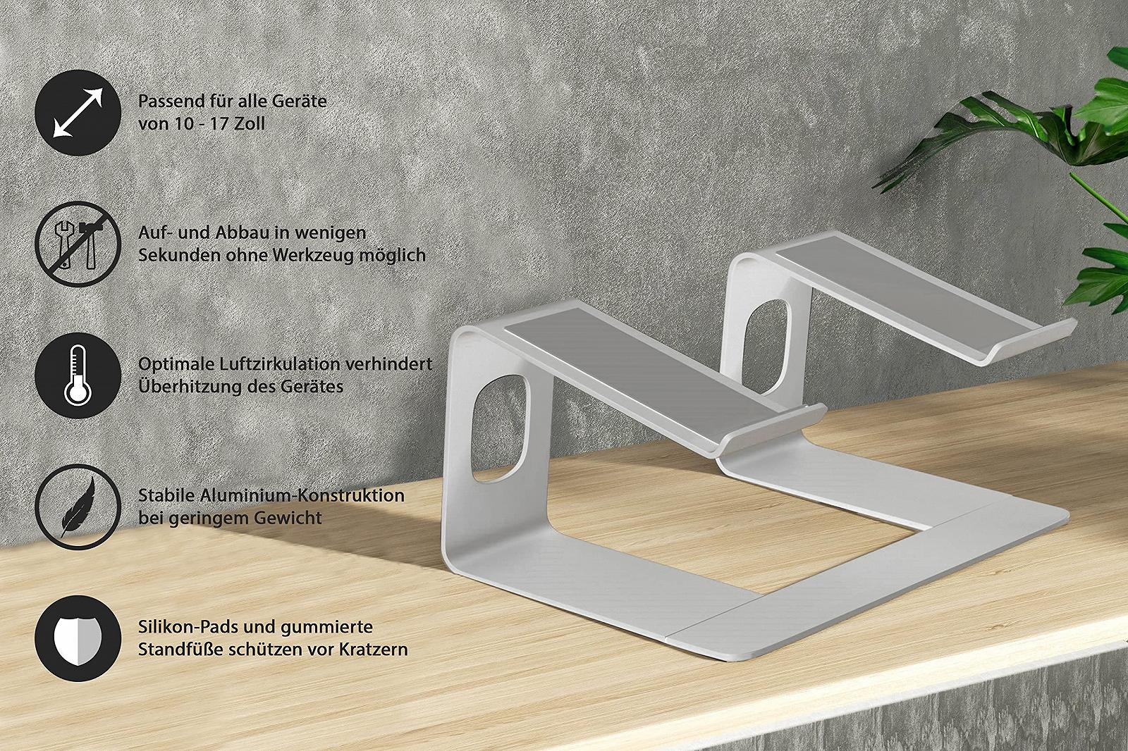 Подставка для ноутбука Honju Серебристый, фото №2 Подставка для ноутбука Honju Серебристый, фото №2