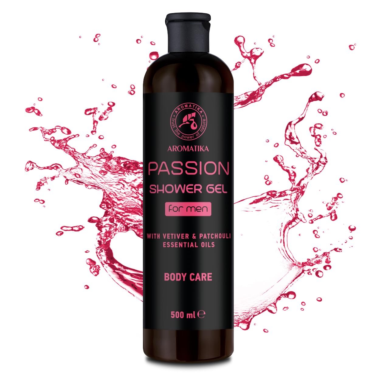 Гель для душа Passion For Men с эфирными маслами ветивера и пачули 500 мл, фото №2