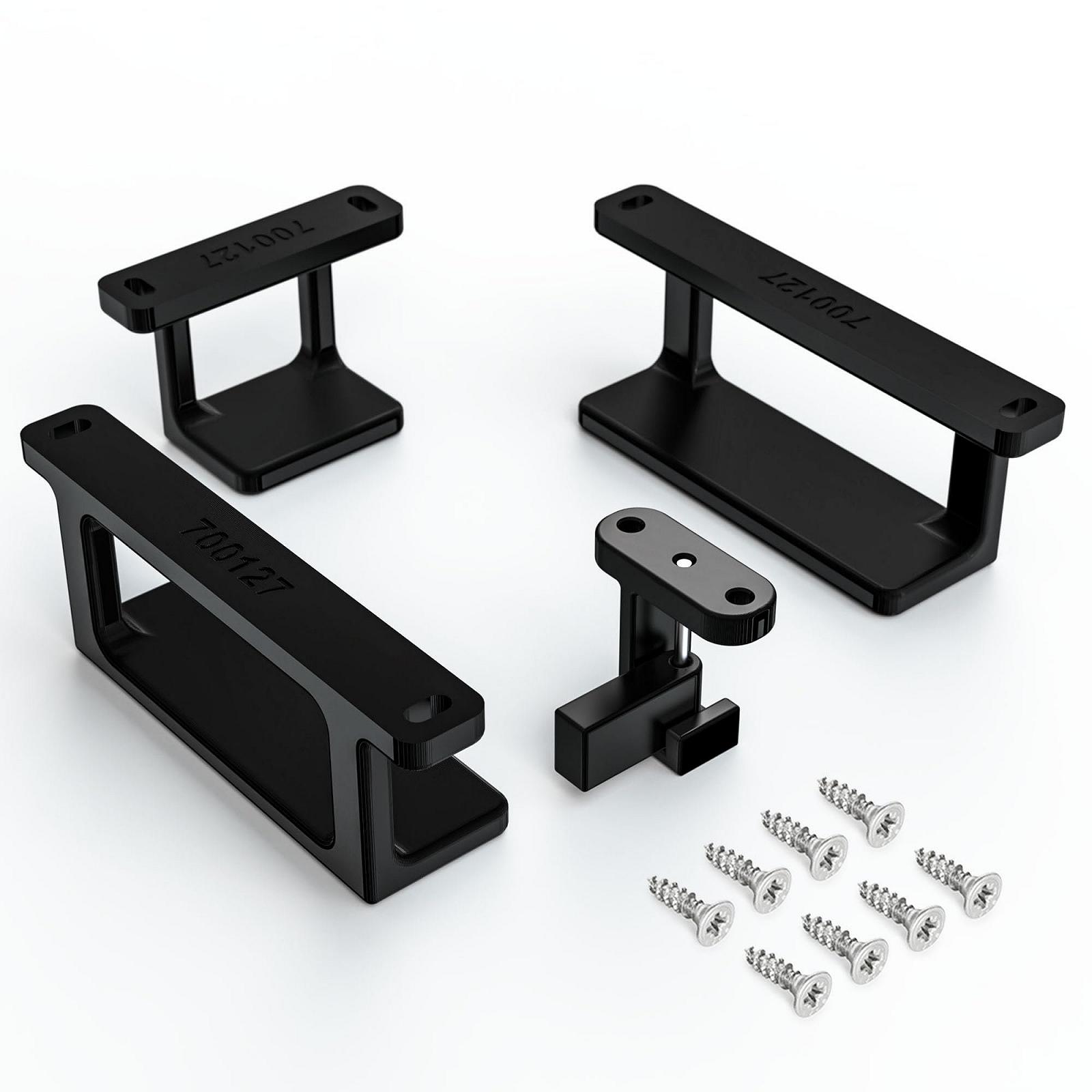 Кронштейн для ноутбука Mobilefox Під стіл з захистом від падіння для ноутбуків MacBook 0-35 мм Чорний, фото №5 Кронштейн для ноутбука Mobilefox Під стіл з захистом від падіння для ноутбуків MacBook 0-35 мм Чорний, фото №5