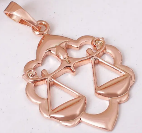 Жіноча підвіска - кулон: Терези - знак зодіаку, фото №2