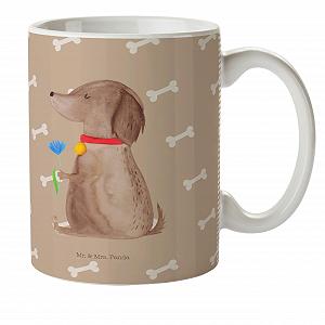 Кружка Mr. & Mrs. Panda Детская Собака Цветок - Фото 1