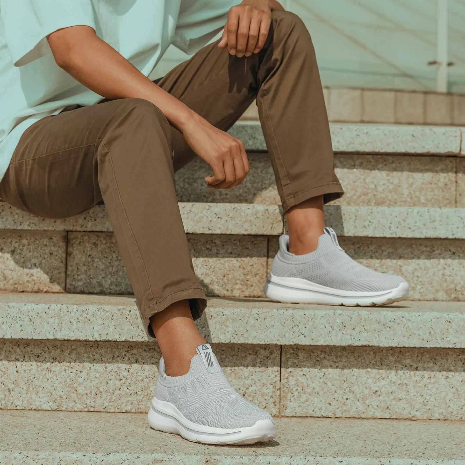 Кросівки ODCKOI Чоловічі hands-free кросівки Легкі дихаючі сліпони, фото №3