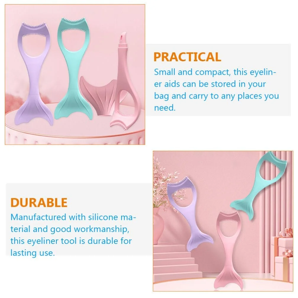 Трафарет для подводки глаз CALLARON, силиконовый помощник, фото №6