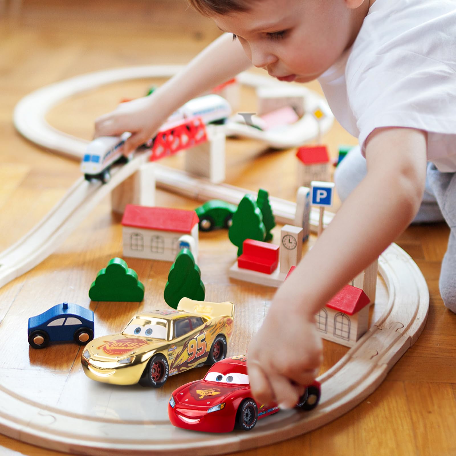 Игрушка Luchild Cars Mini Lightning Mc-Queen Металл Золото, фото №7