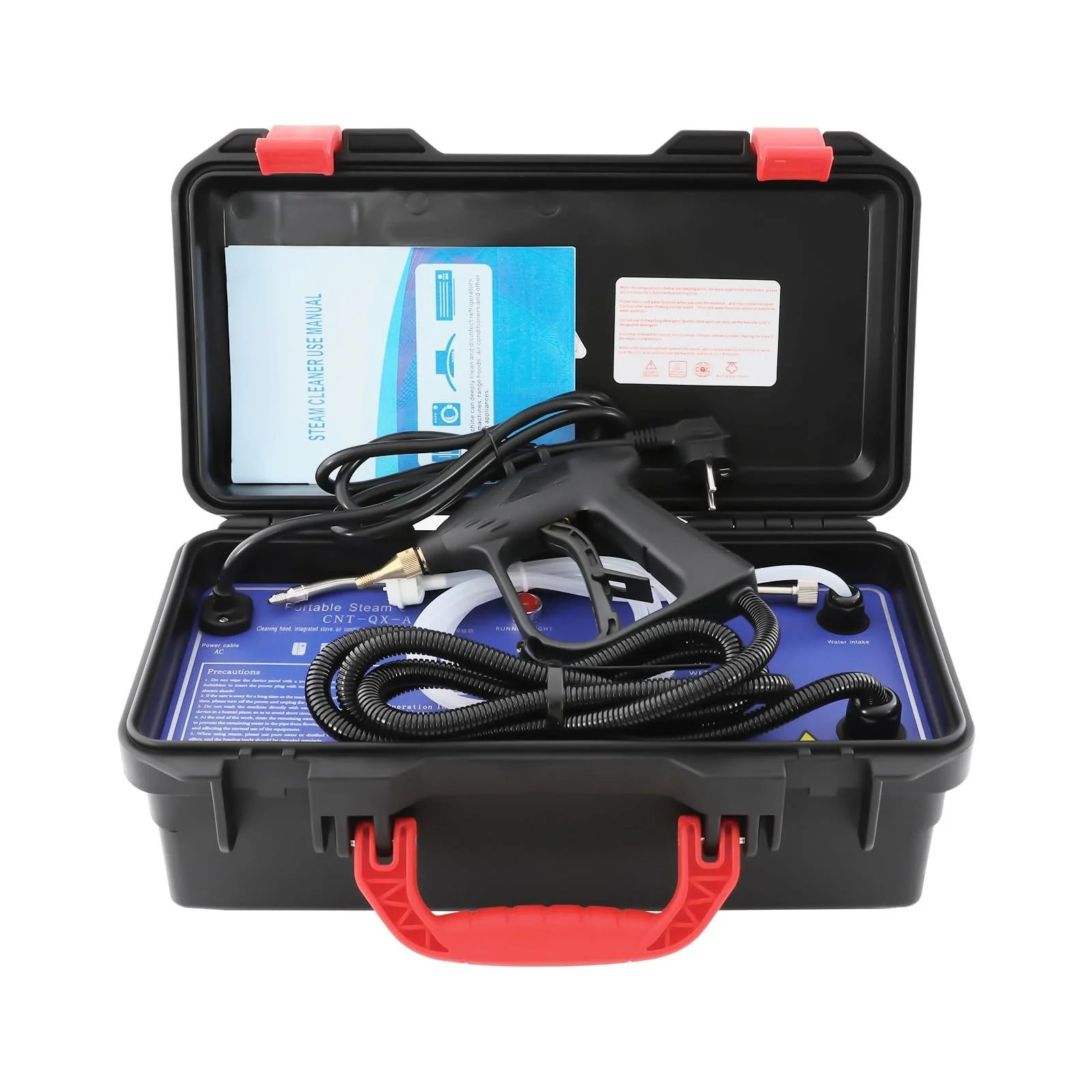 Пароочисник 3000 W багатофункціональний регульований портативний з розпилювачем 6 швидкостей, фото №2