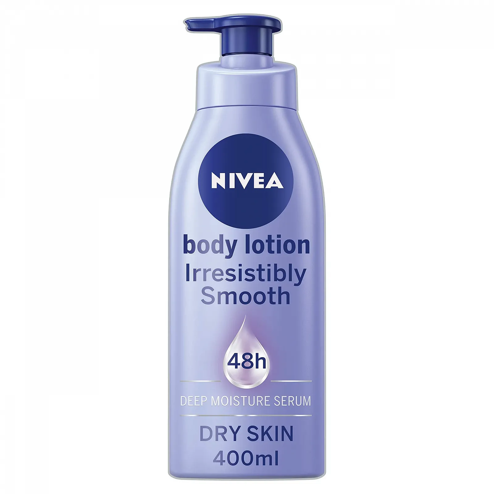Лосьйон для тіла NIVEA Irresistibly Smooth Зволоження 72 години з гіалуроновою кислотою та олією ши 400 мл, фото №1