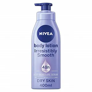 Лосьон для тела NIVEA Irresistibly Smooth Увлажнение 72 часа с гиалуроновой кислотой и маслом ши 400 мл - Фото 1