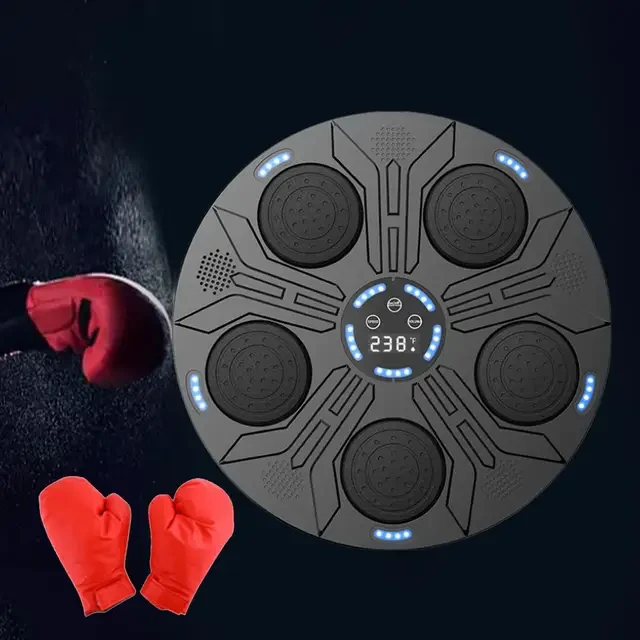Настенный тренажер для бокса Музыкальная боксерская груша с перчатками INTELLIGENT BOXING MACHINE, фото №5 Настенный тренажер для бокса Музыкальная боксерская груша с перчатками INTELLIGENT BOXING MACHINE, фото №5
