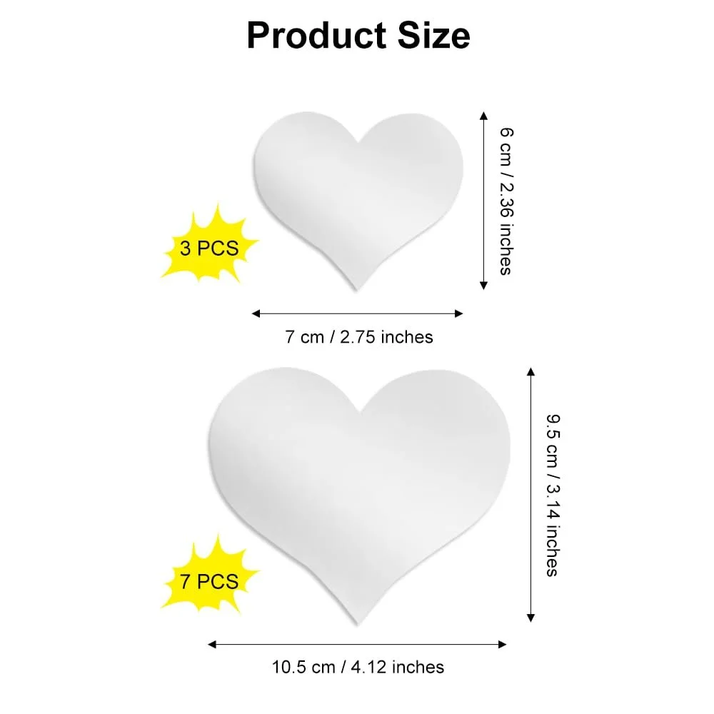 Наклейка для стін дзеркальна 3D Crystal Love Heart Acrylic 20 шт., фото №2