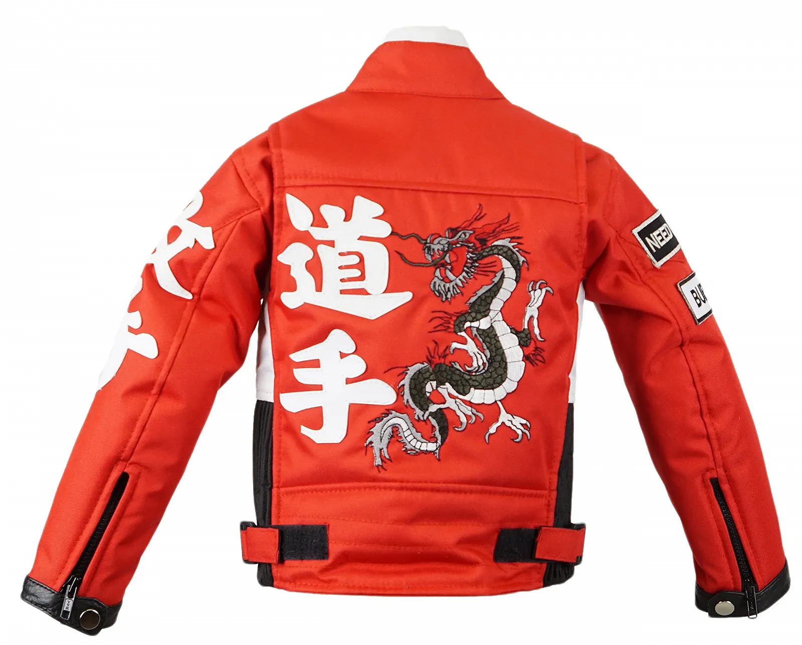 Мотоциклетна куртка MDM Дитяча Червона, Байкерська, фото №3