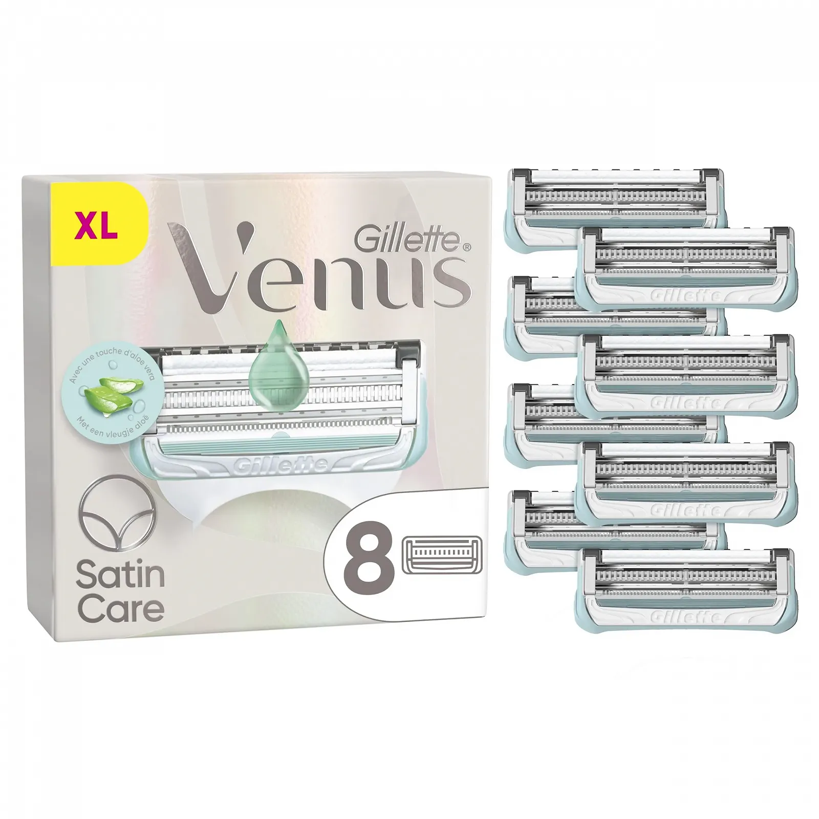Сменные кассеты Gillette VENUS for Intima Peli and Skin 8 штук, фото №1