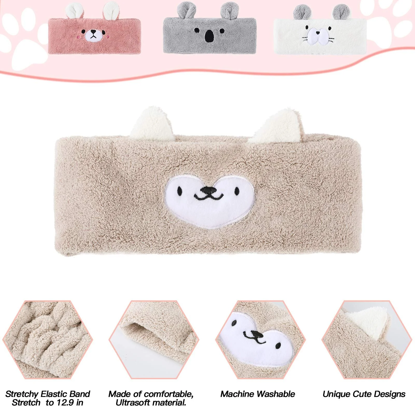 Набір з пов'язок для макіяжу та спа, фото №5