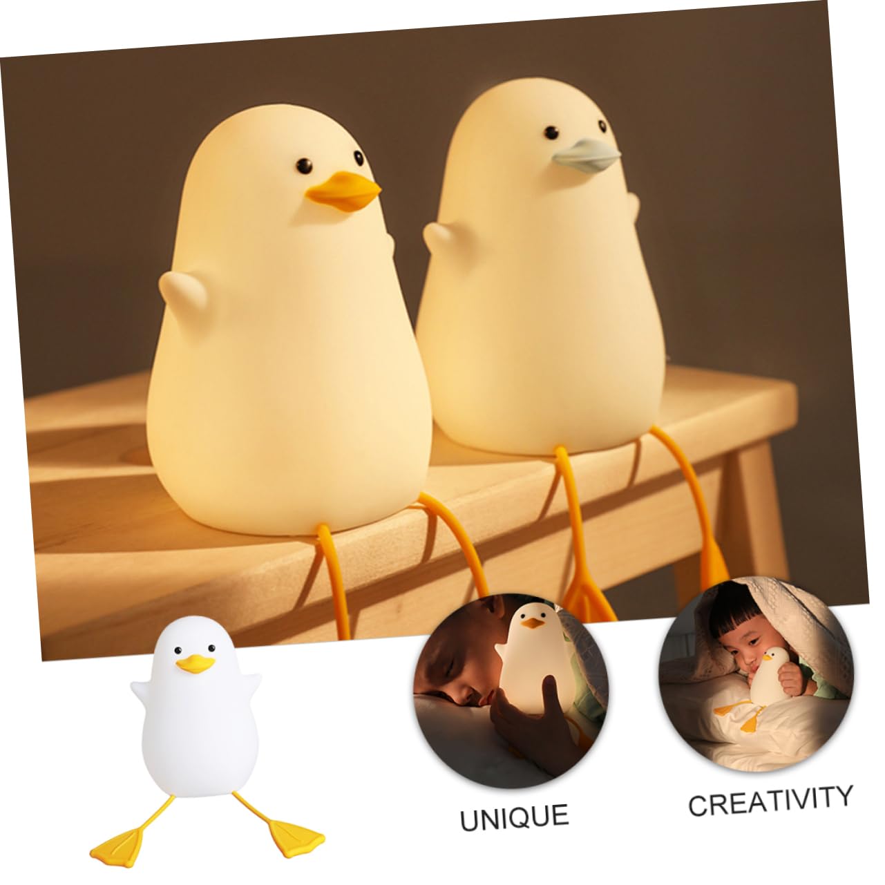 Светильник Homoyoyo LED Ночник Пат Утка, фото №2