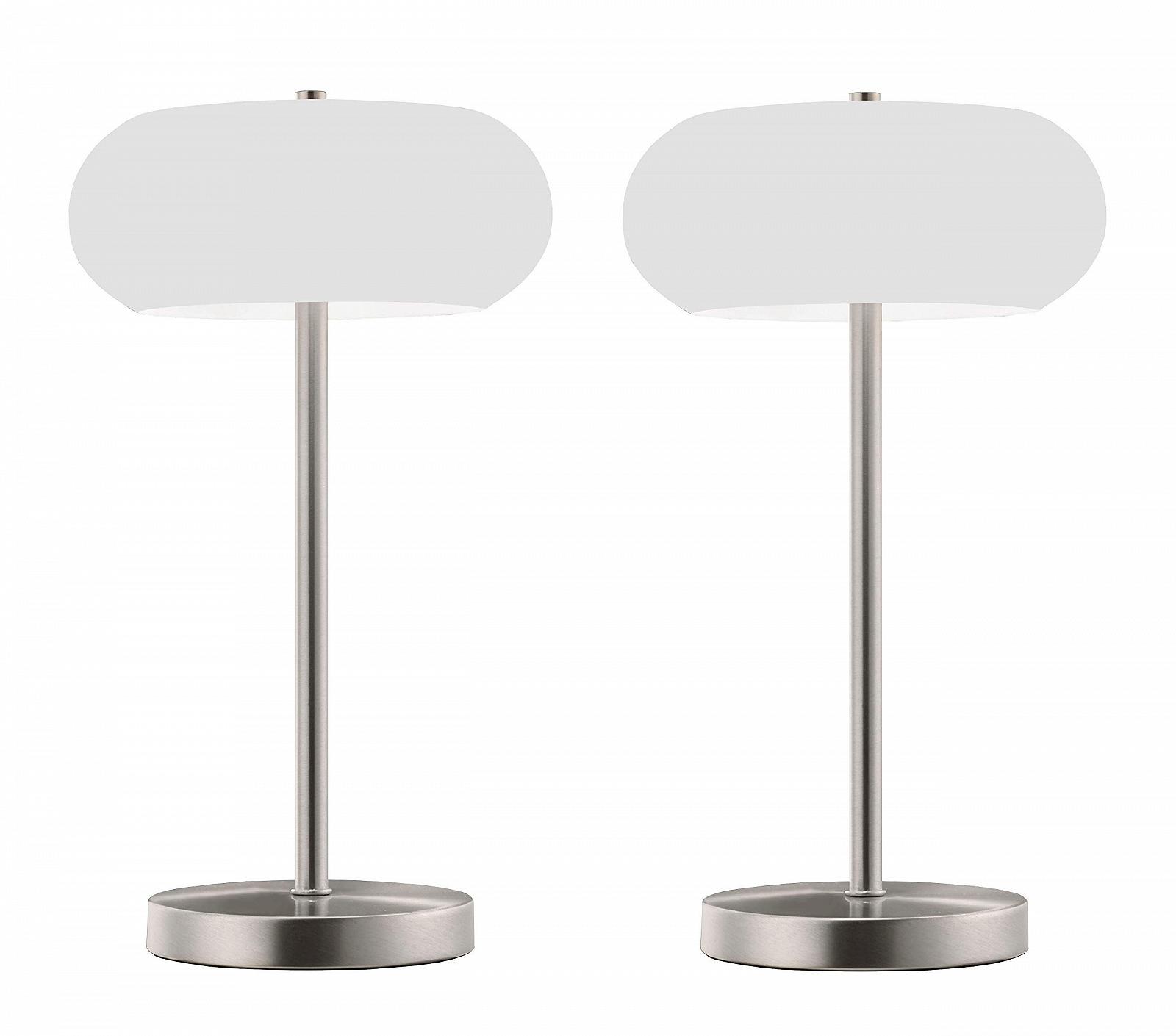 Настольная лампа Trango Miami 2017-92 LED матовый никель сатинированное стекло 5 Вт 3000 K теплый белый, фото №2