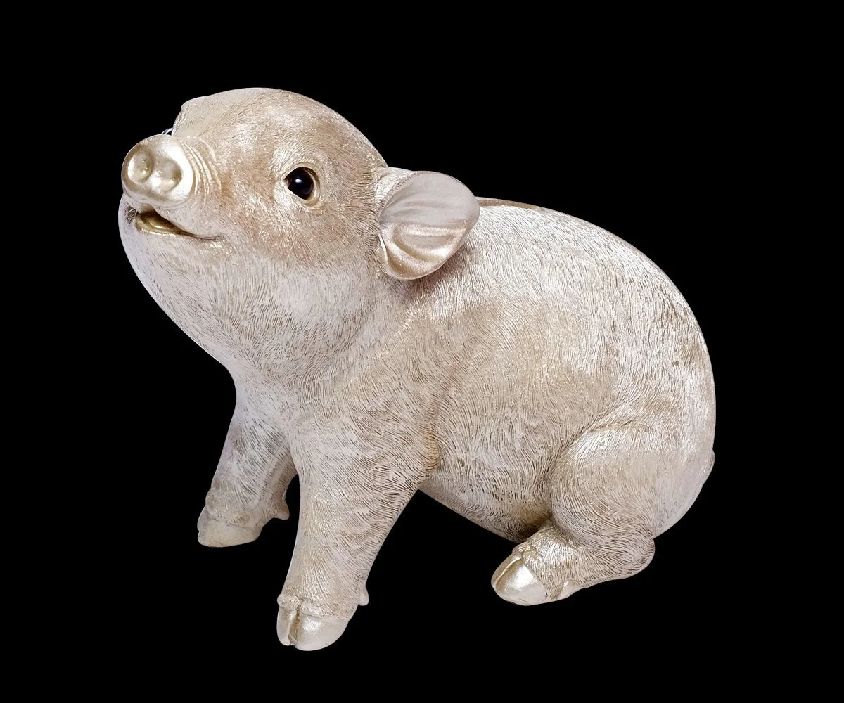 Скарбничка Порося Полірезин Велика фігурка Шампань, фото №6