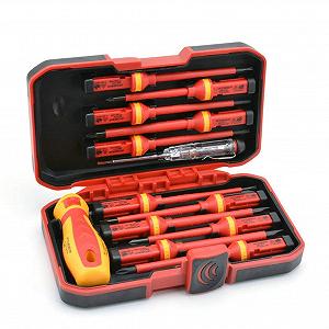 Купить Набор отверток Gkhowiu 13 шт. Vde изолированные Cr-V 1000 V магнитные Phillips Schlitz Torx - Фото 1 Набор отверток Gkhowiu 13 шт. Vde изолированные Cr-V 1000 V магнитные Phillips Schlitz Torx - Фото 1