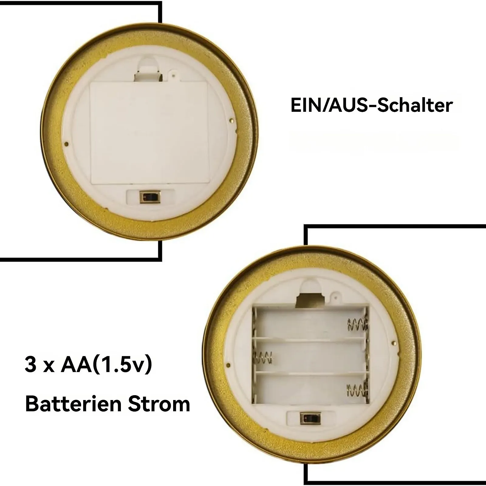 Настільна лампа Moon Металева Бездротова LED USB Золотиста, фото №5