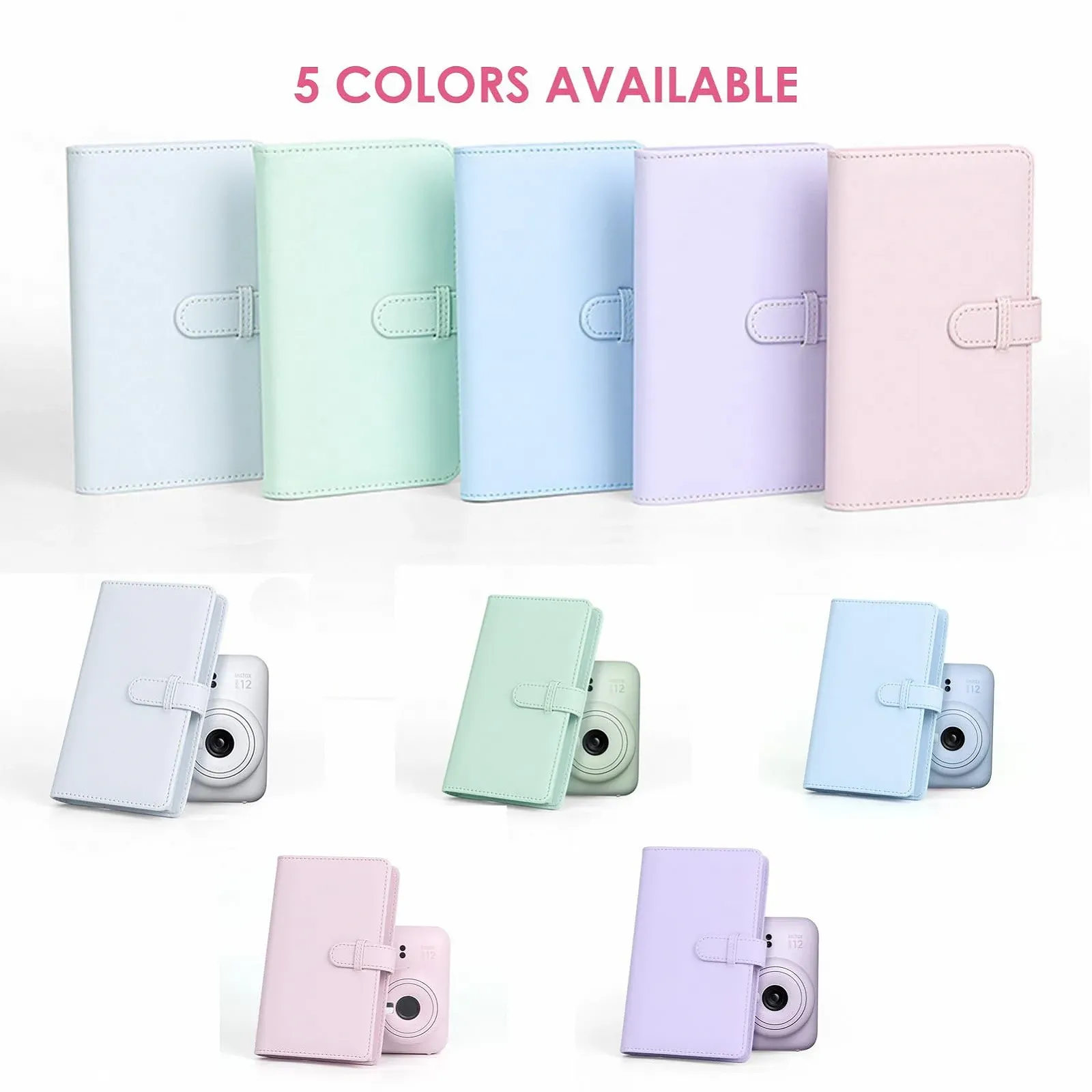 Фотоальбом для снимков 3 дюйма на 108 карманов PU-кожа Белый, фото №6