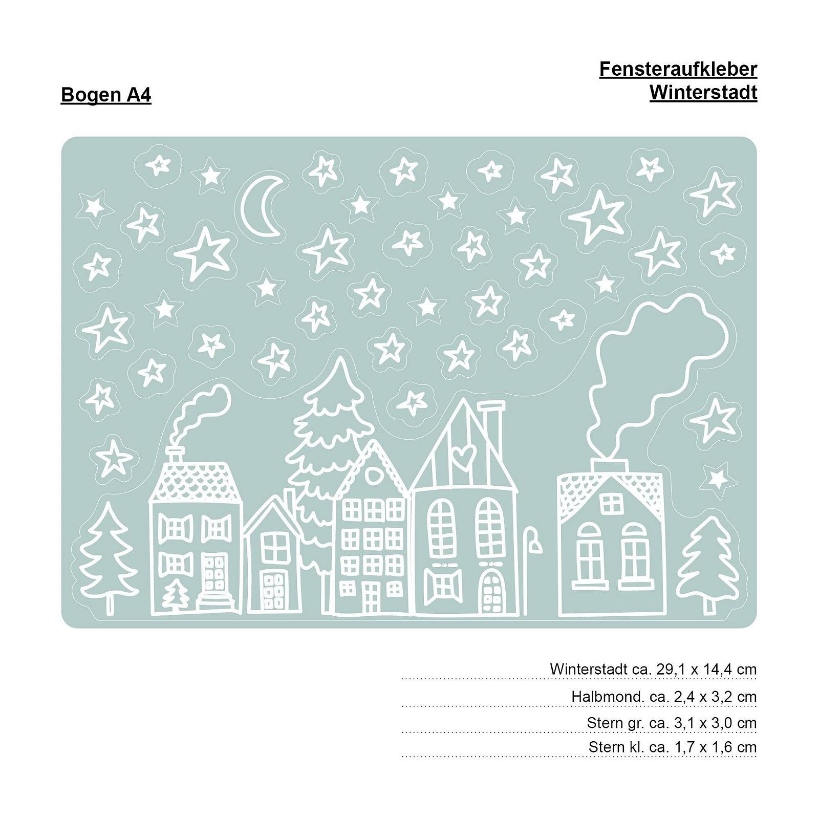 Наклейки на вікна Wandtattoo Loft Christmas House Row Багаторазові A4 44 шт. Білі, фото №6 Наклейки на вікна Wandtattoo Loft Christmas House Row Багаторазові A4 44 шт. Білі, фото №6