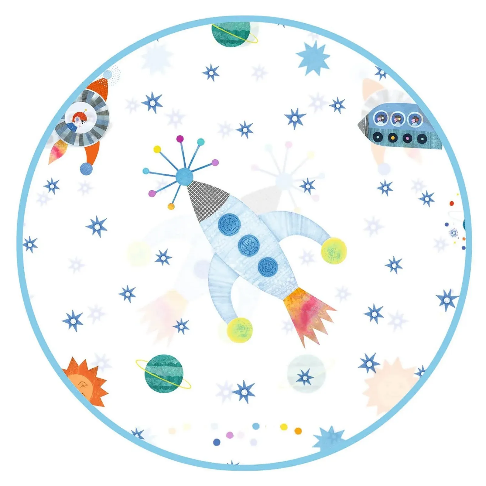 Дитяче пончо-дощовик унісекс Djeco Lifestyle Rocket, фото №3