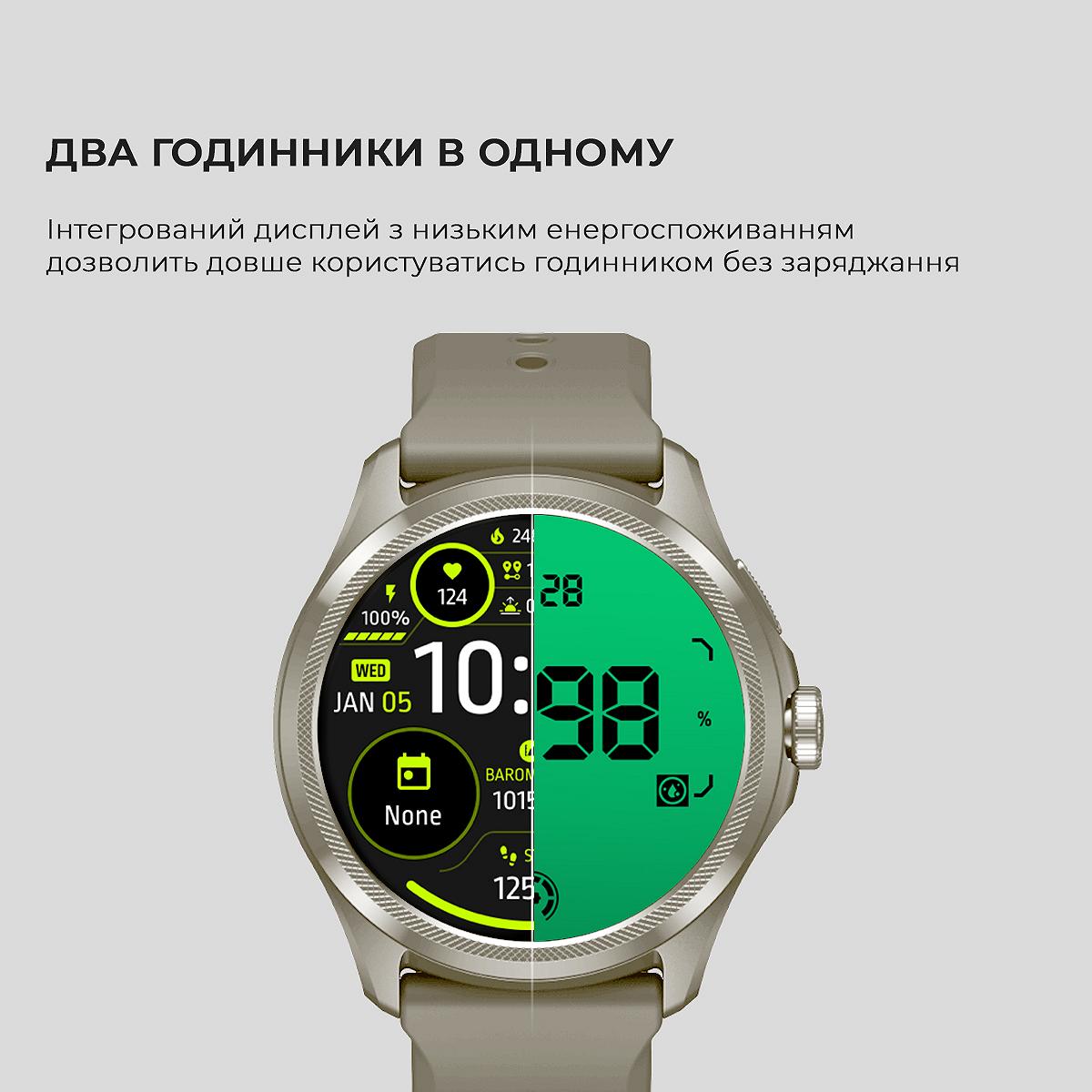 Розумний годинник MOBVOI TicWatch Pro 5 GPS Sandstone, фото №7