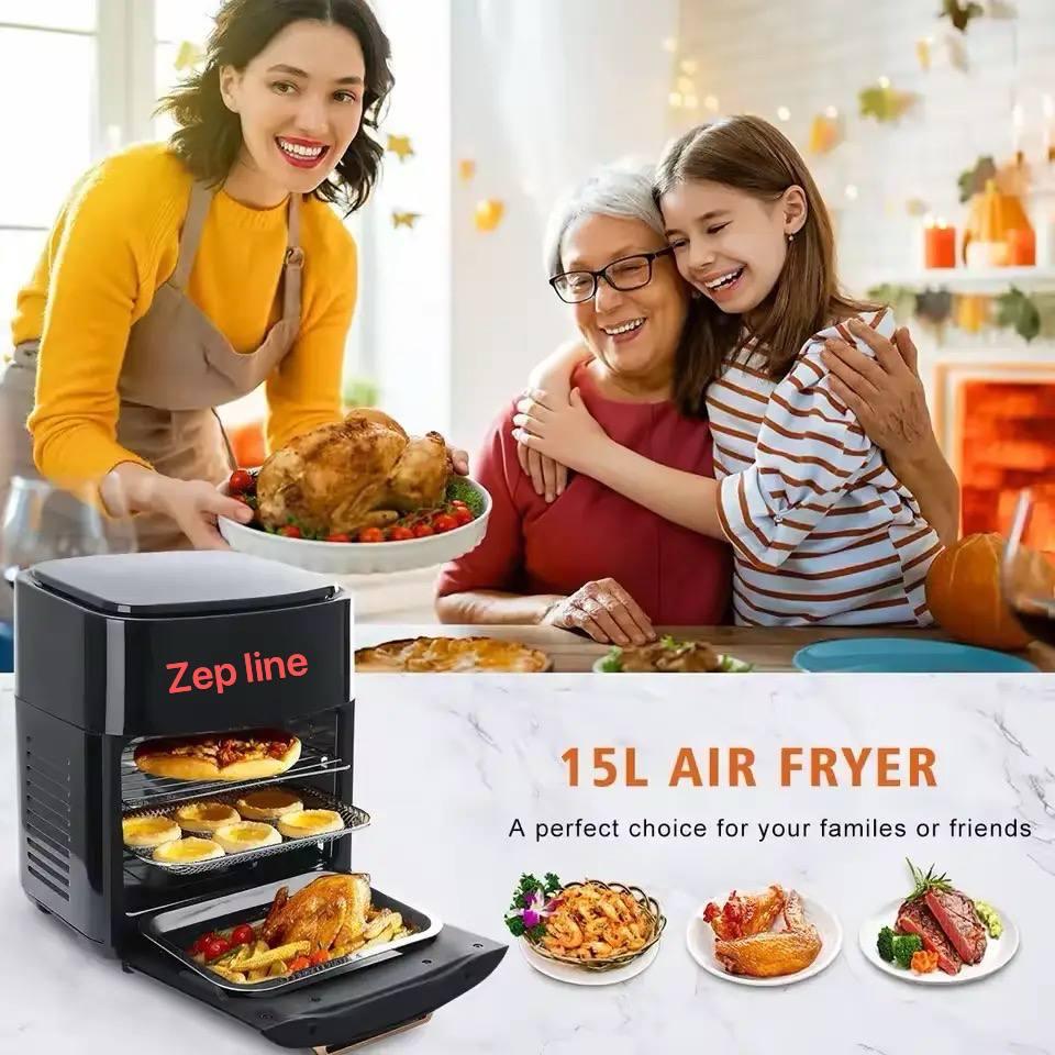 Аэрофритюрница Гриль Сушилка 3в1 Zepline ZP-111 на 15л с мощностью 3 500Вт, фото №2 Аэрофритюрница Гриль Сушилка 3в1 Zepline ZP-111 на 15л с мощностью 3 500Вт, фото №2