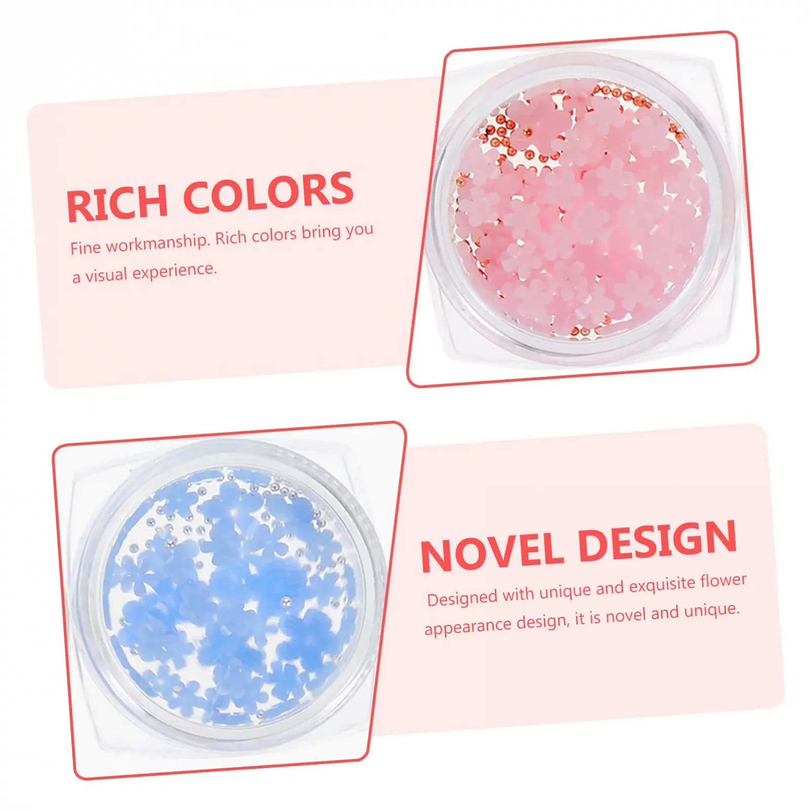 Прикраса для нігтів Квіти з смоли MERRYHAPY Набір для манікюру, фото №8