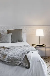 Настільна лампа Faro Barcelona Montreal 24034-04 Біла/Біла synthetic.ua - Фото 1