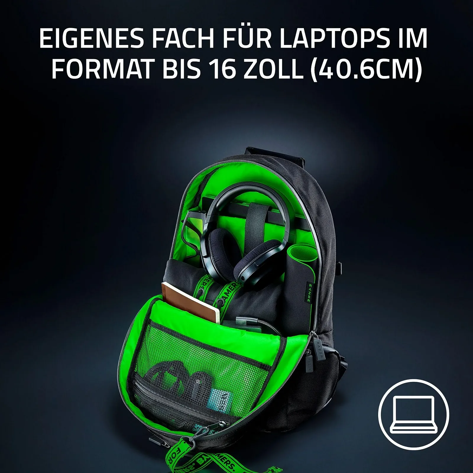 Рюкзак Razer Rogue V3 15.6 Inch Black/Chroma, фото №6 Рюкзак Razer Rogue V3 15.6 Inch Black/Chroma, фото №6