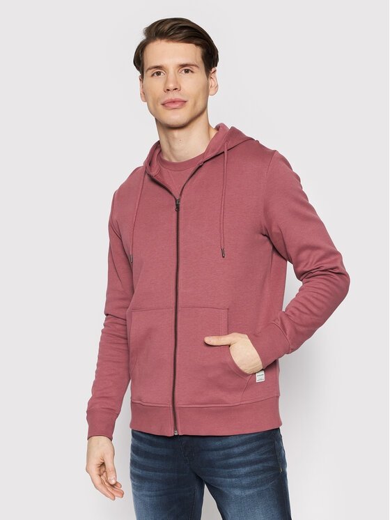 Світшот Jack&Jones JJEBASIC SWEAT ZIP HOOD NOOS 12181901 XXL Hawthorn Rose, фото №1