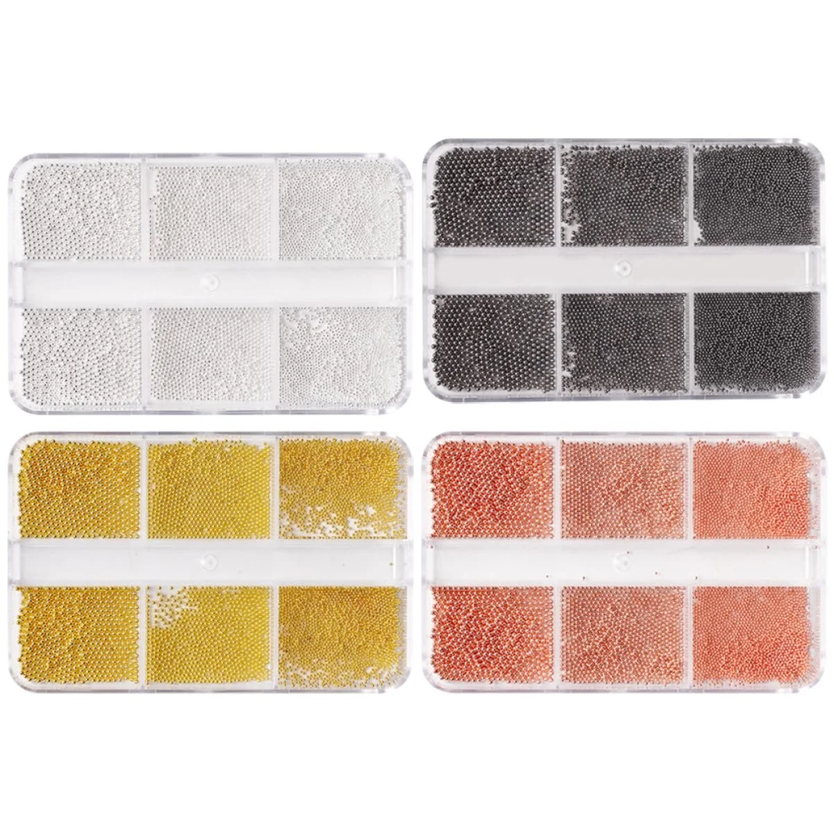 GLEAVI, 3D міні-намистини, круглі намистини, сталеві перлини, 12 коробок, фото №4 GLEAVI, 3D міні-намистини, круглі намистини, сталеві перлини, 12 коробок, фото №4