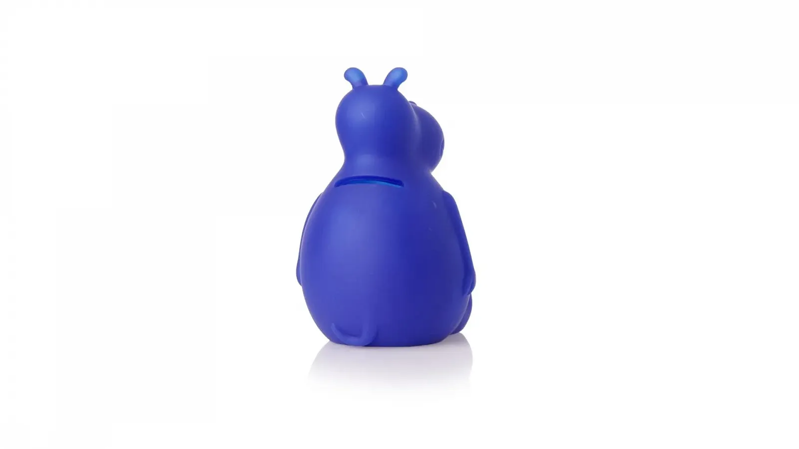 Копилка Бегемот мягкая PVC синяя 9х14х9 см, фото №3