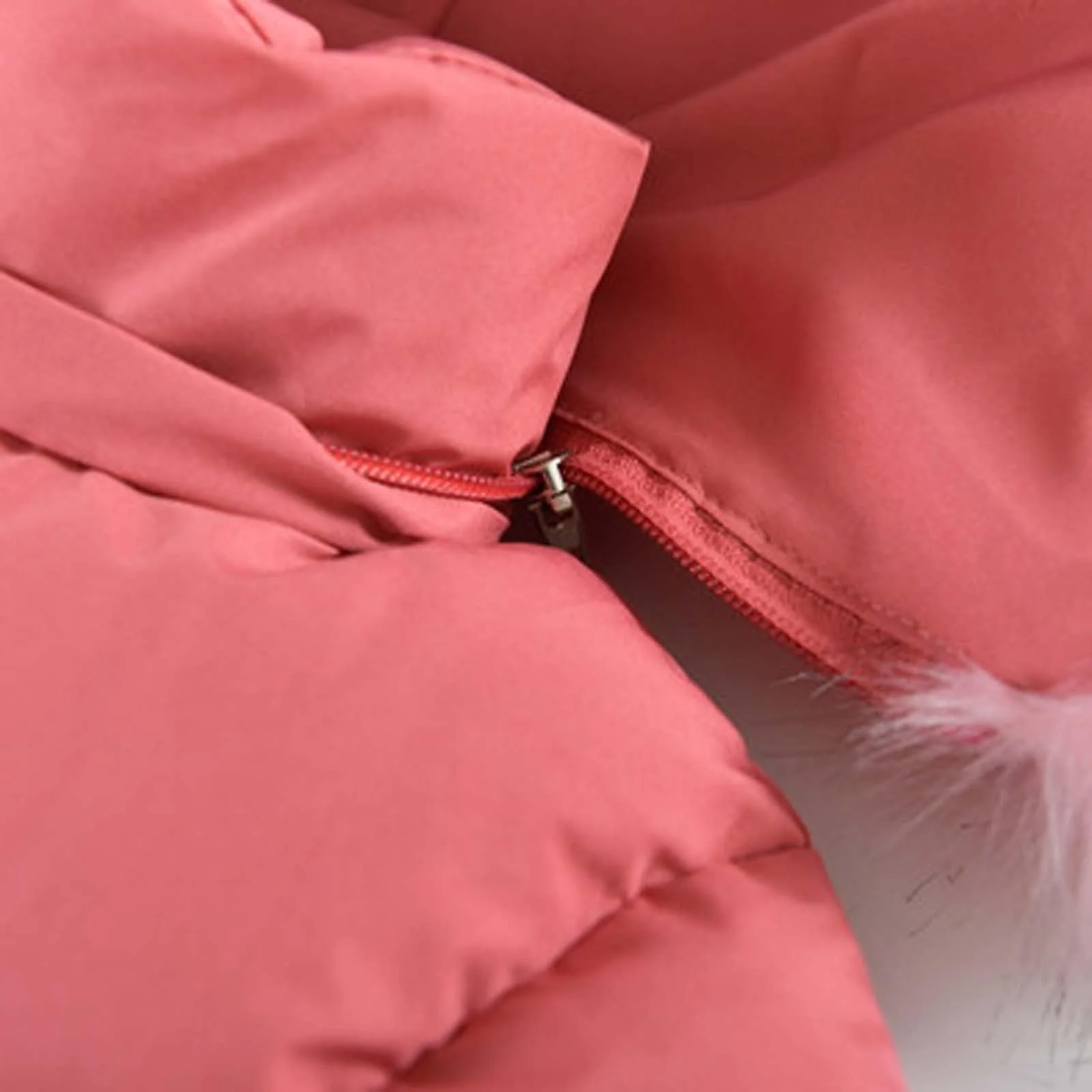 Дитяча зимова куртка з принтом літер, тепла пухова куртка з кишенями, фото №8