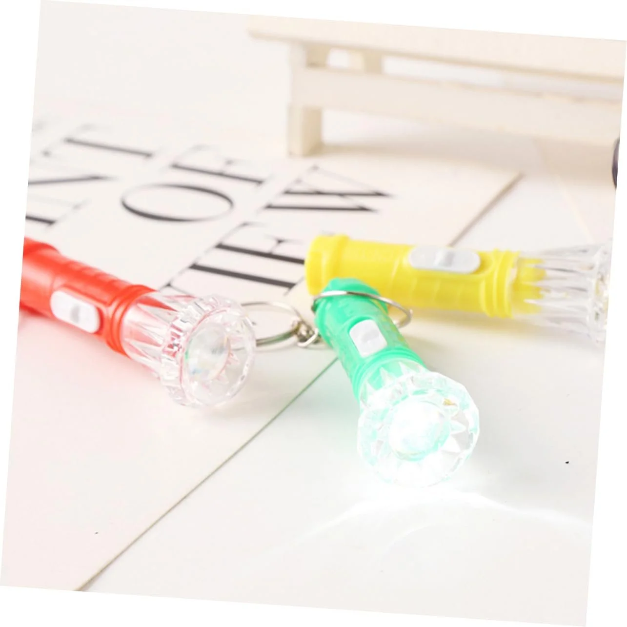 Фонарик-брелок карманный Sosoport Маленький портативный ручной фонарь Мини, 10 штук, фото №8