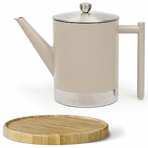 Чайник-заварник Bredemeijer Taupe з подвійними стінками з нержавіючої сталі, 1,2 літра - Фото 1